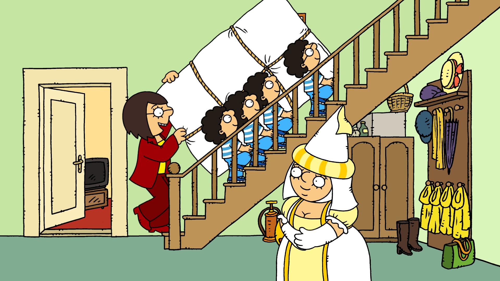 Bílá paní na hlídání