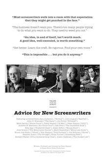 Profilový obrázek - Advice for New Screenwriters